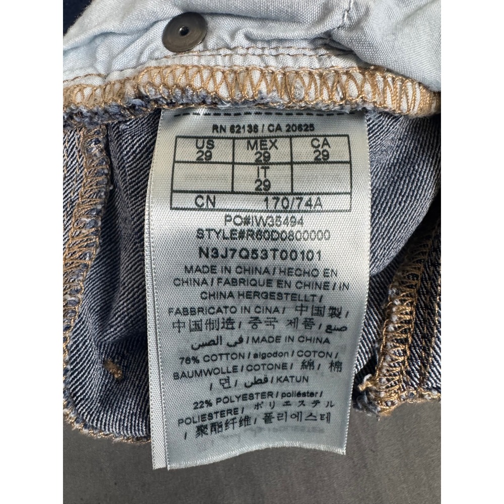 G by GUESS Womens High Waisted Cuffed Denim Shorts Dark Wash Blue Size 29 R60D08 - Picture 10 of 16